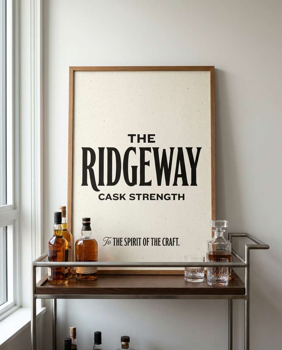 cask strength typography photo