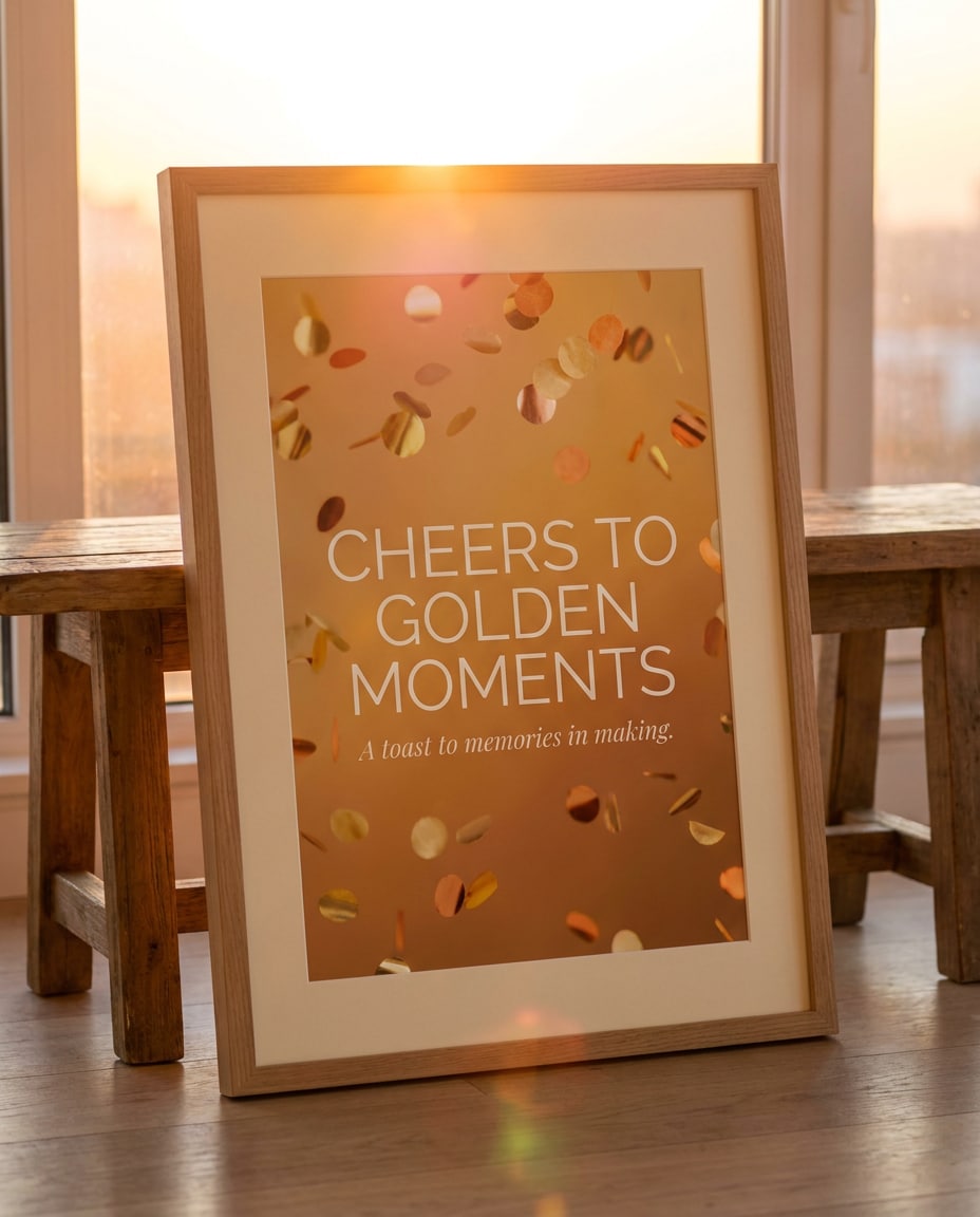 confetti celebration toast photo