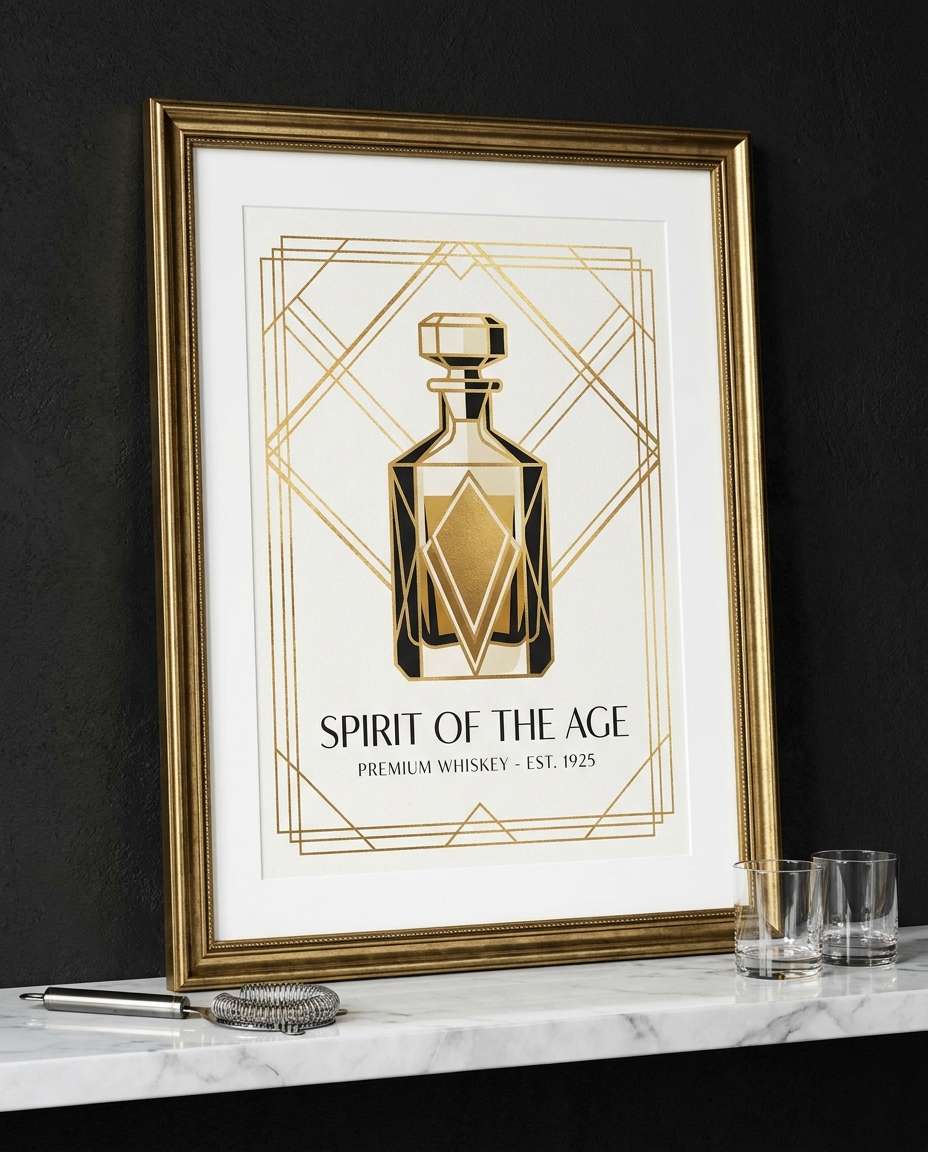 art deco decanter photo