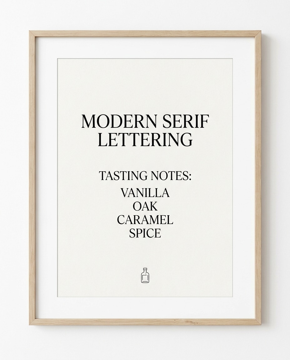 minimal serif tasting notes photo