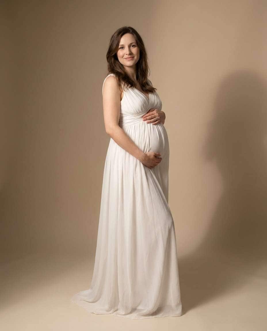 maternity studio gown photo