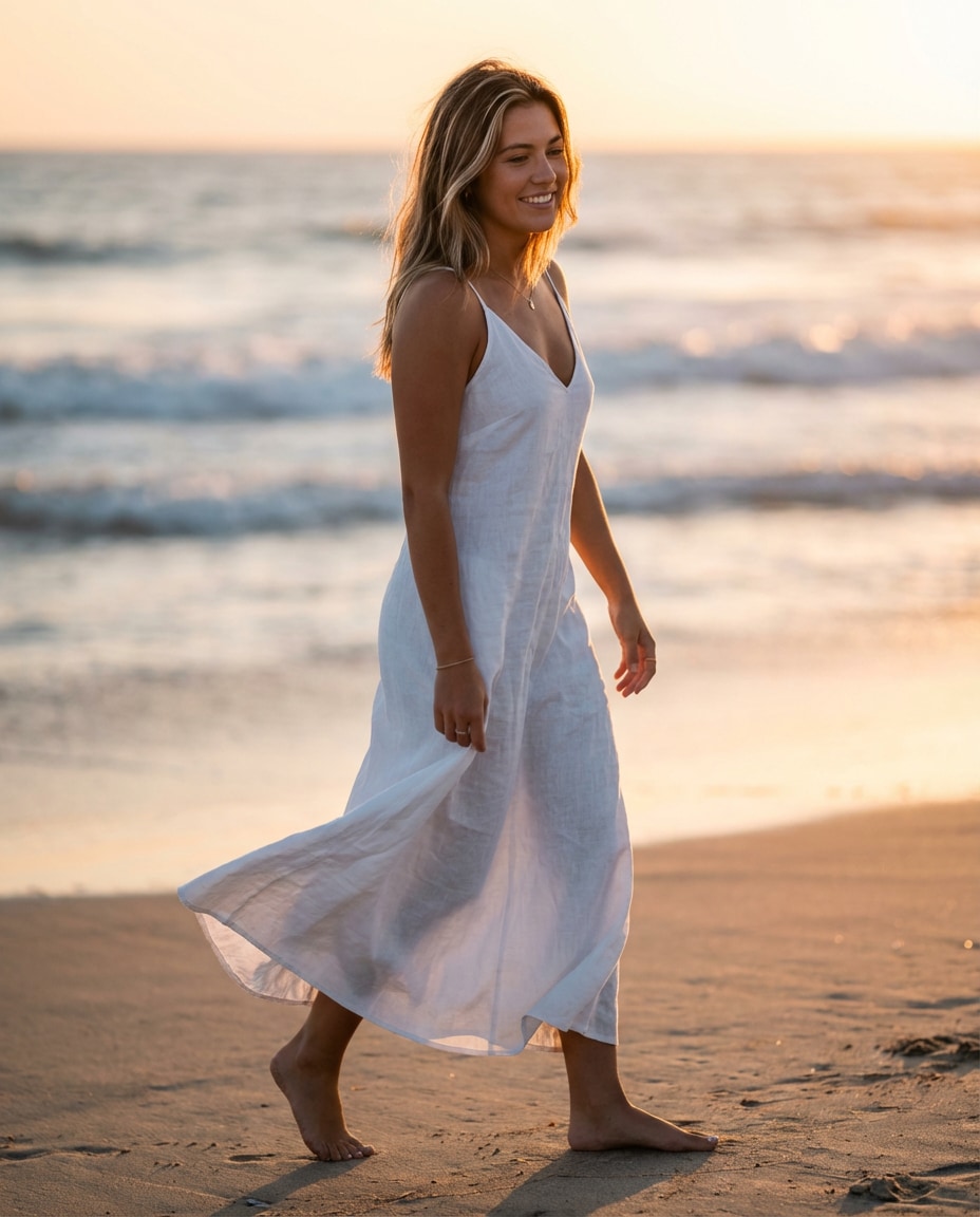 golden beach walk photo