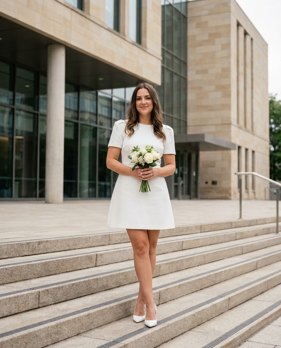 courthouse bride chic photo