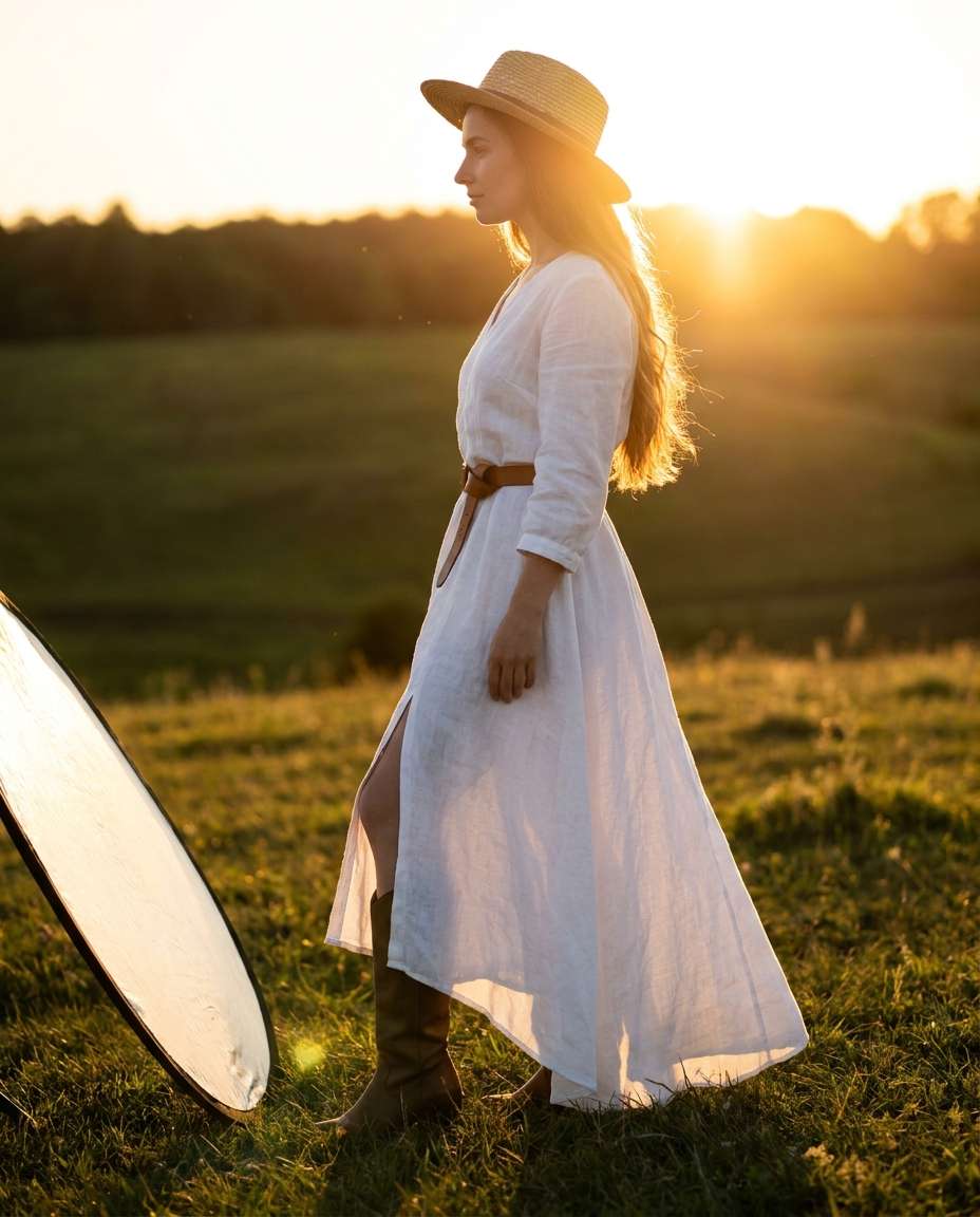 golden hour side view photo