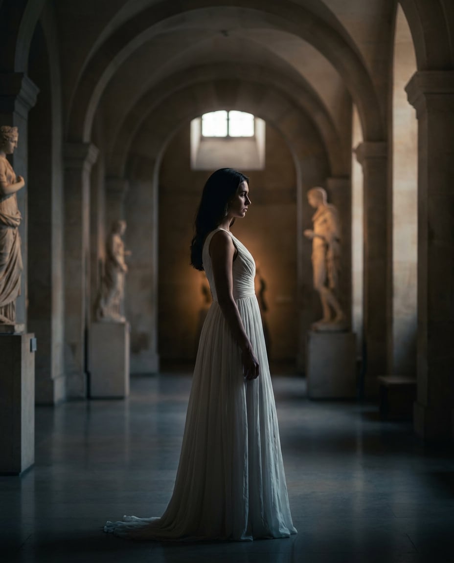 cinematic museum hall photo