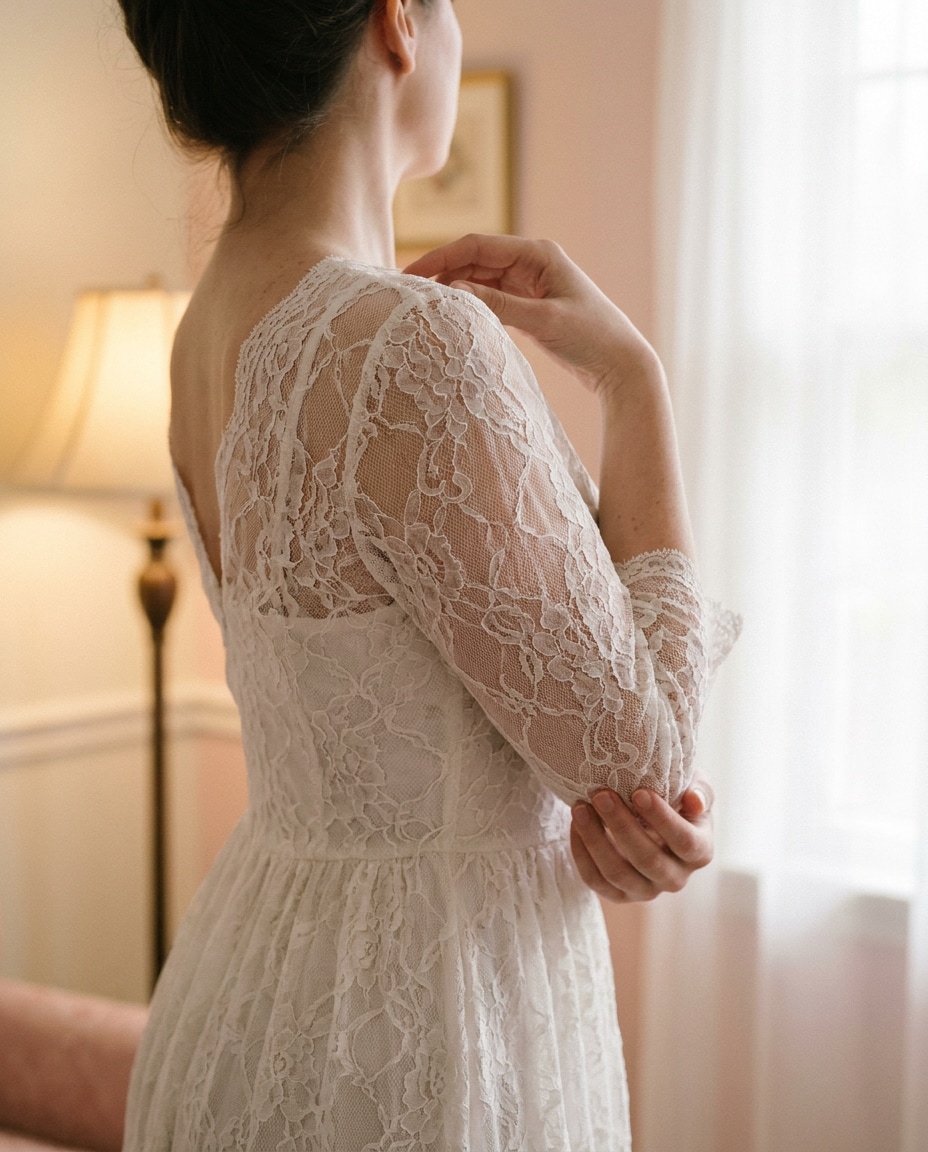 romantic lace overlay photo