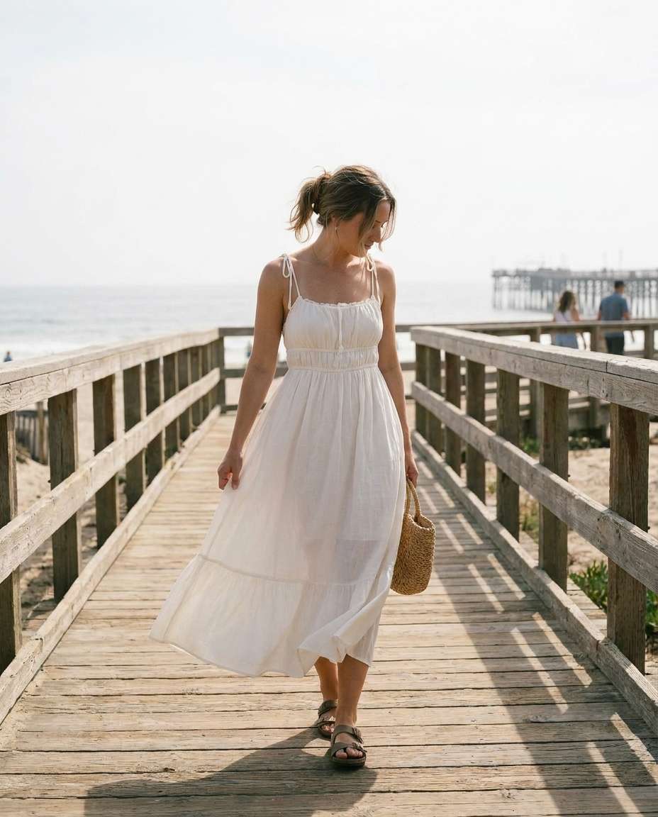seaside boardwalk walk photo