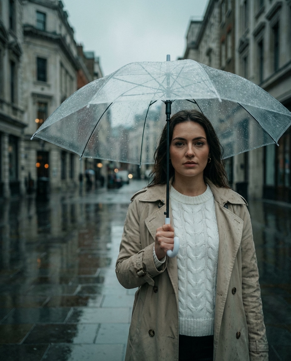 rainy trench layer photo