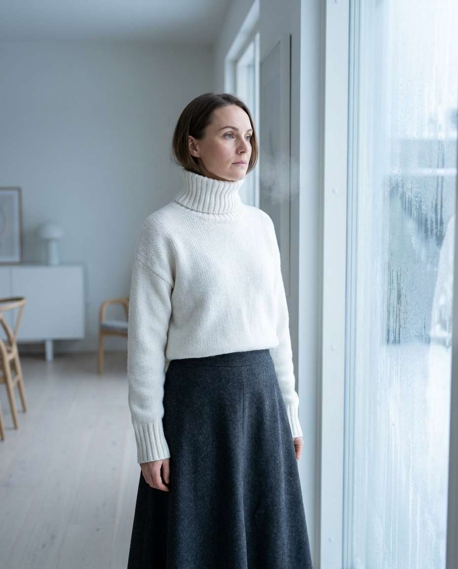 turtleneck winter ease photo