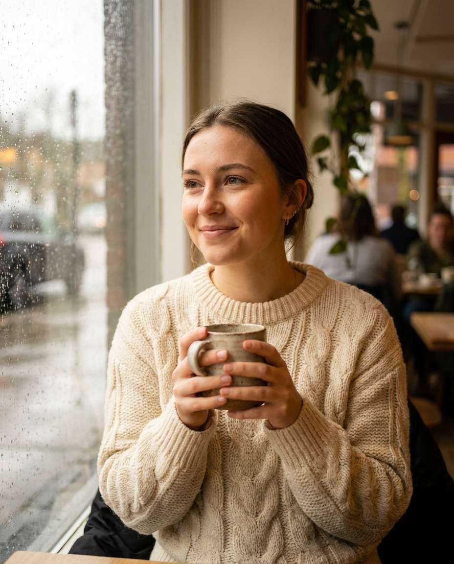 cozy cafe windowlight photo