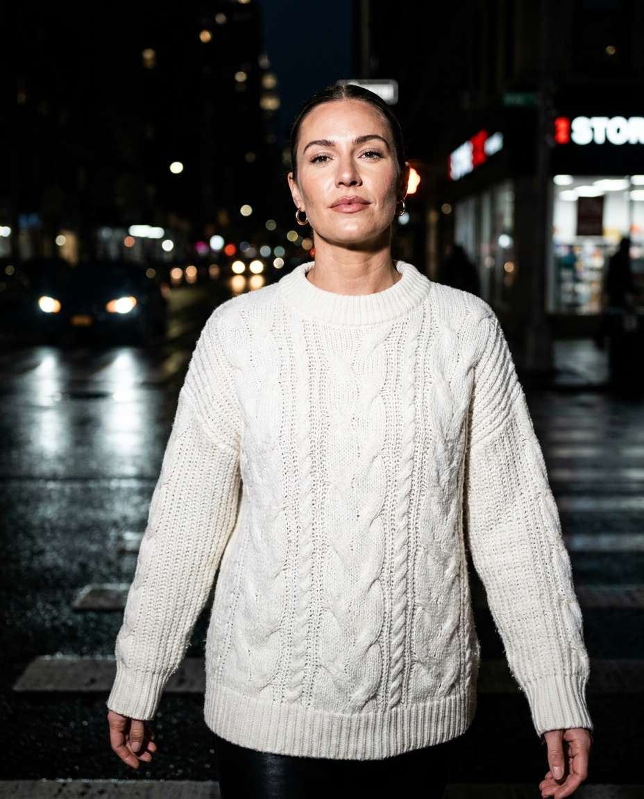 night flash editorial photo