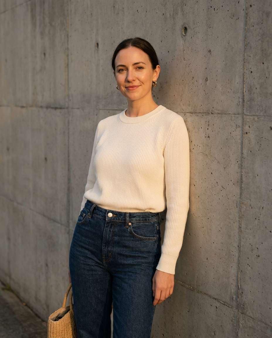 french tuck denim photo