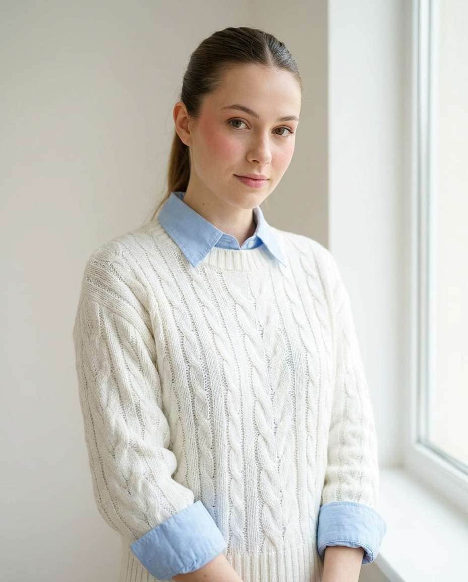 preppy collar layer photo