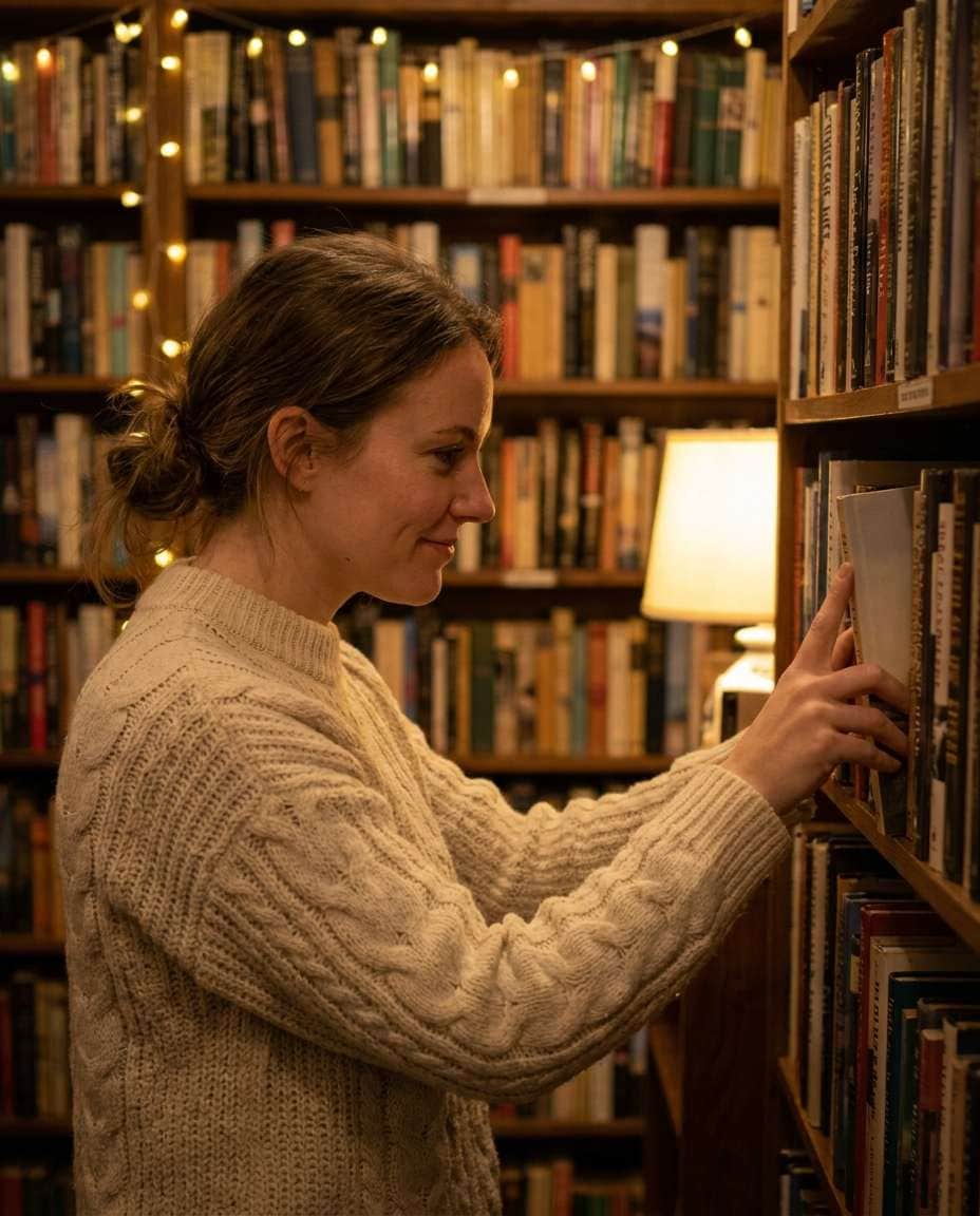 bookstore quiet vibe photo