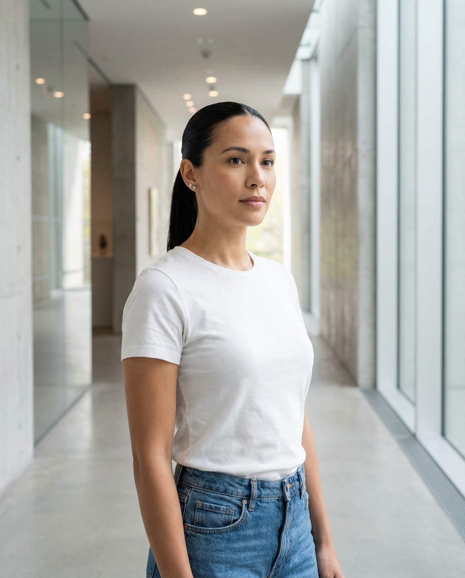 museum minimal portrait photo