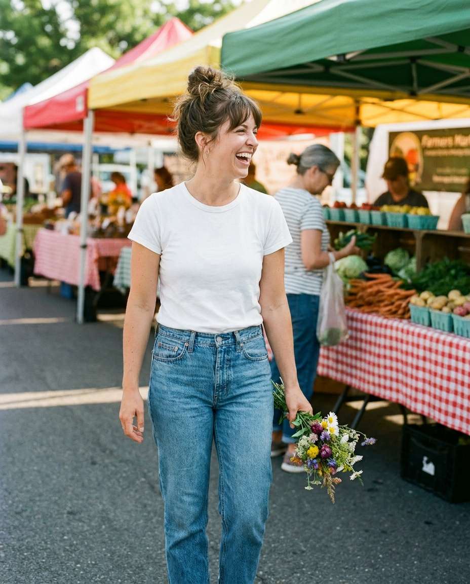 weekend market stroll photo