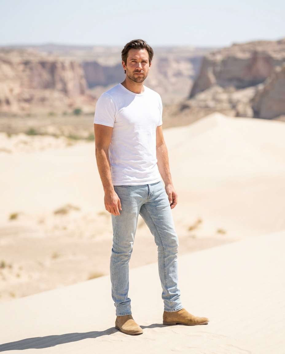 desert sun editorial photo