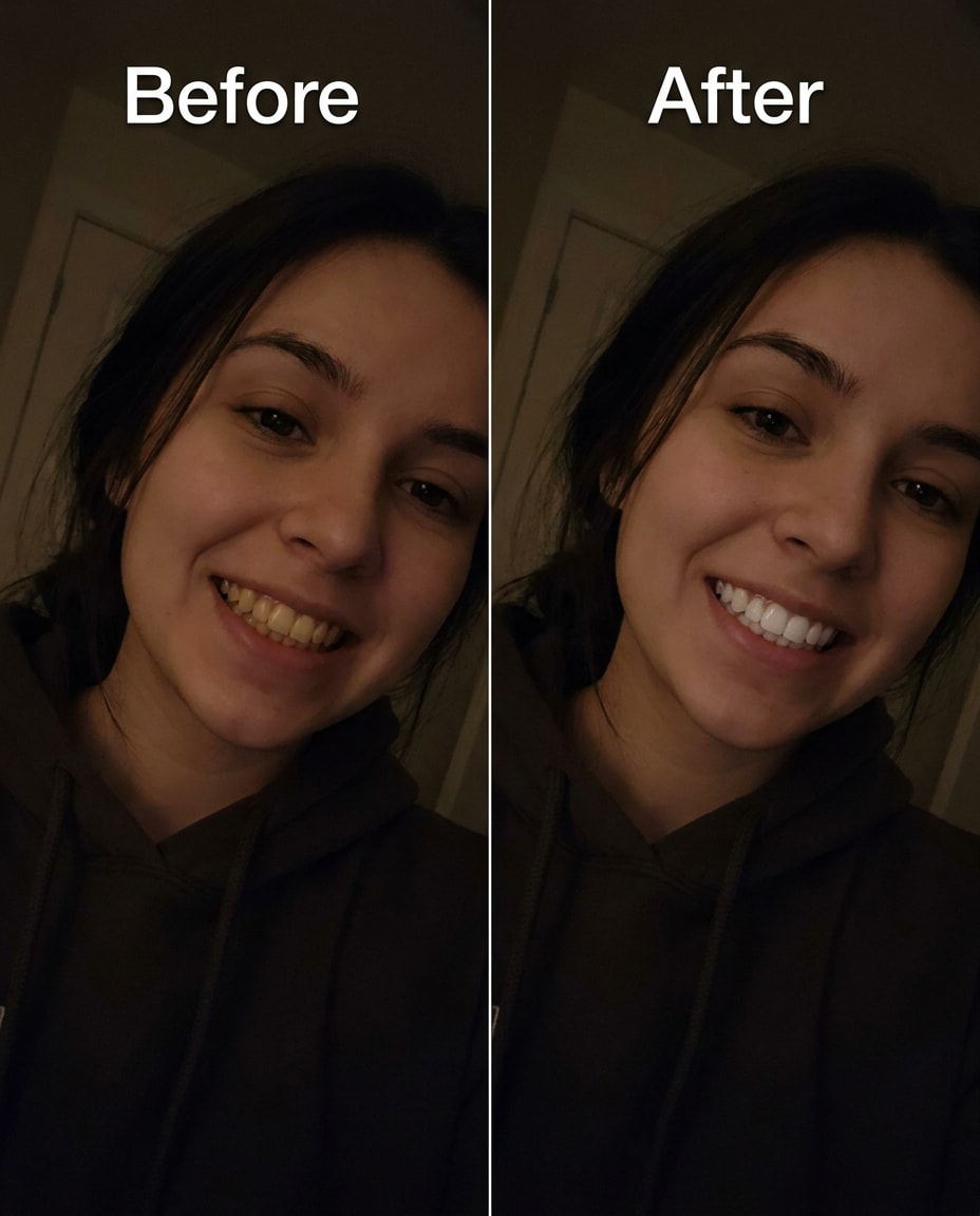 underexposed selfie lift photo