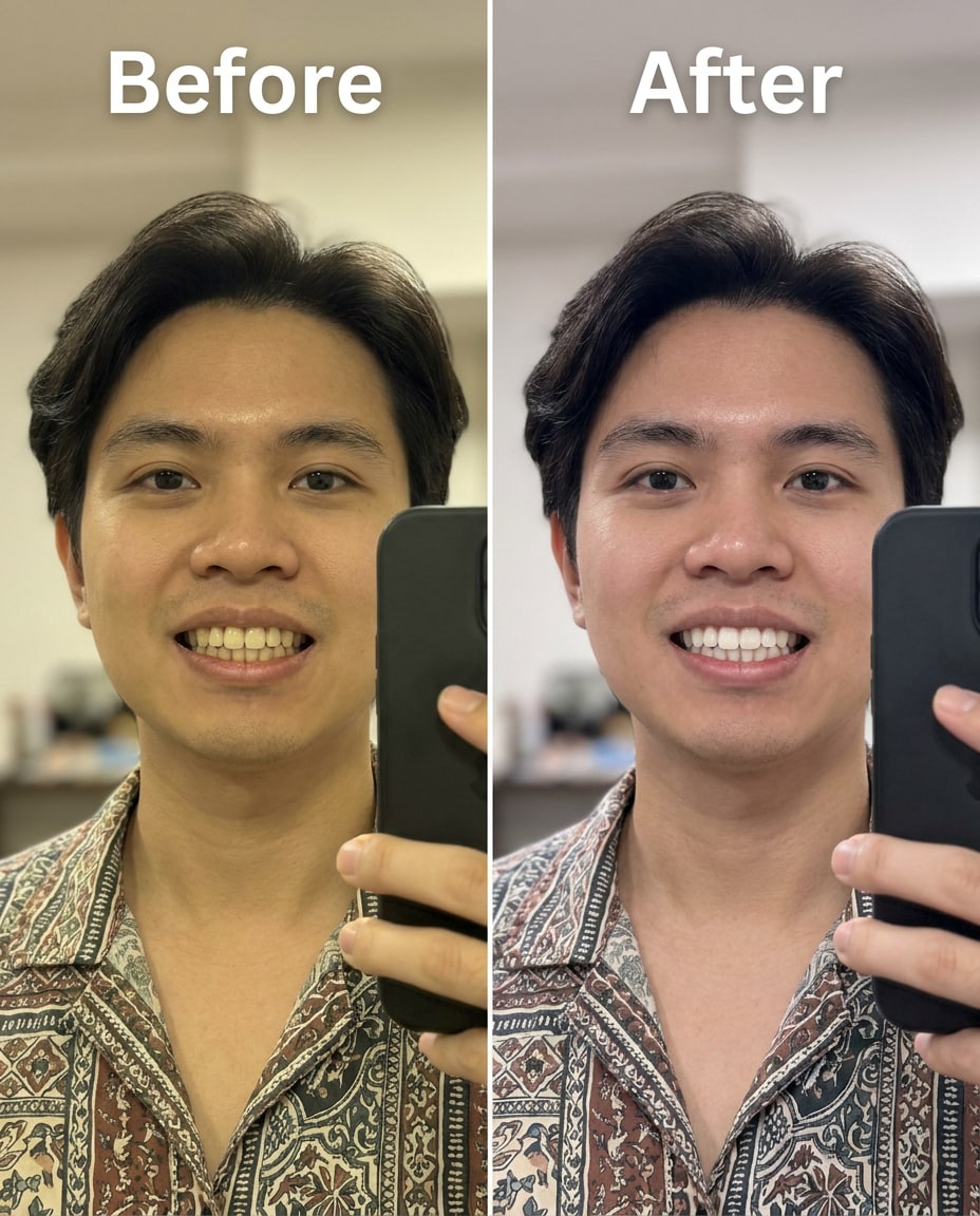 filtered selfie restore photo