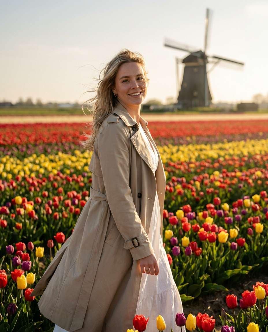 tulip field stroll photo
