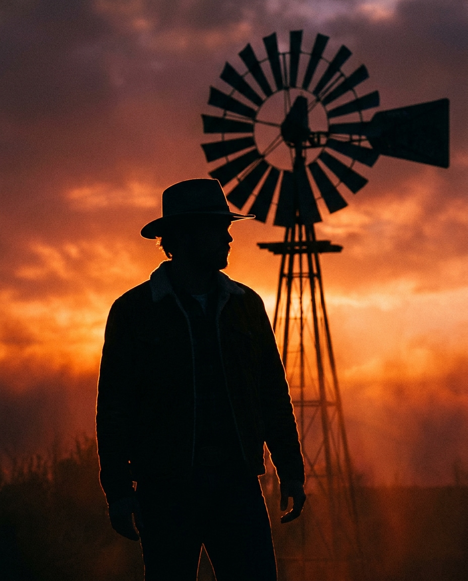 silhouette sunset photo