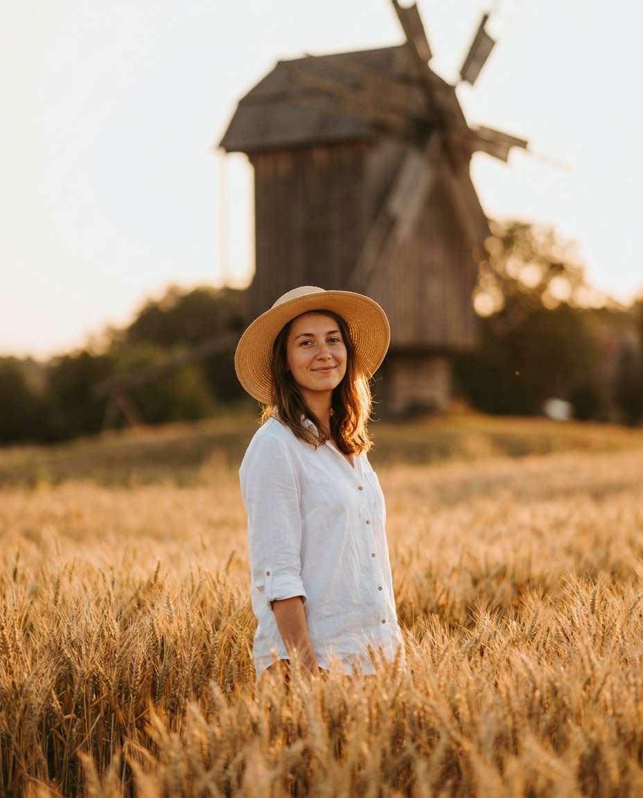 golden wheat field photo