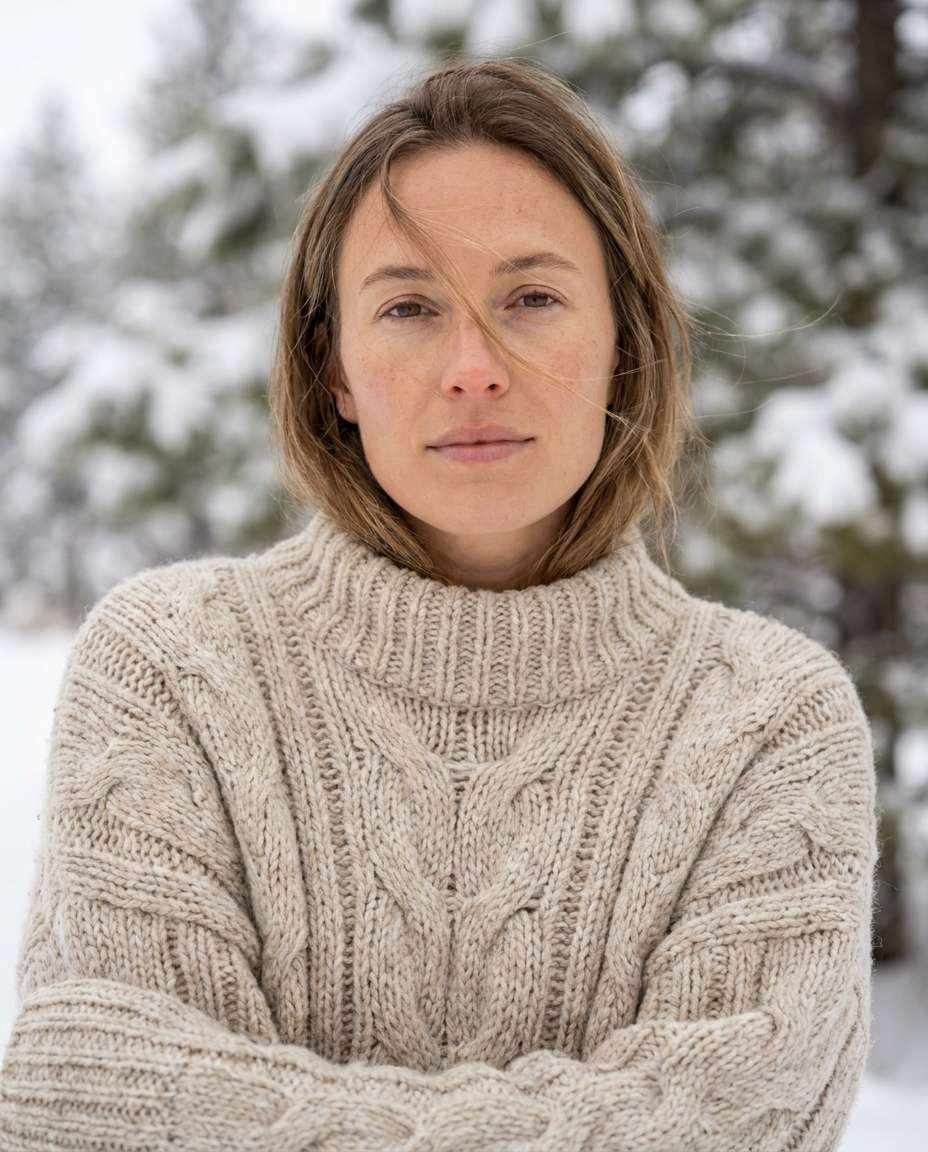 chunky knit closeup photo