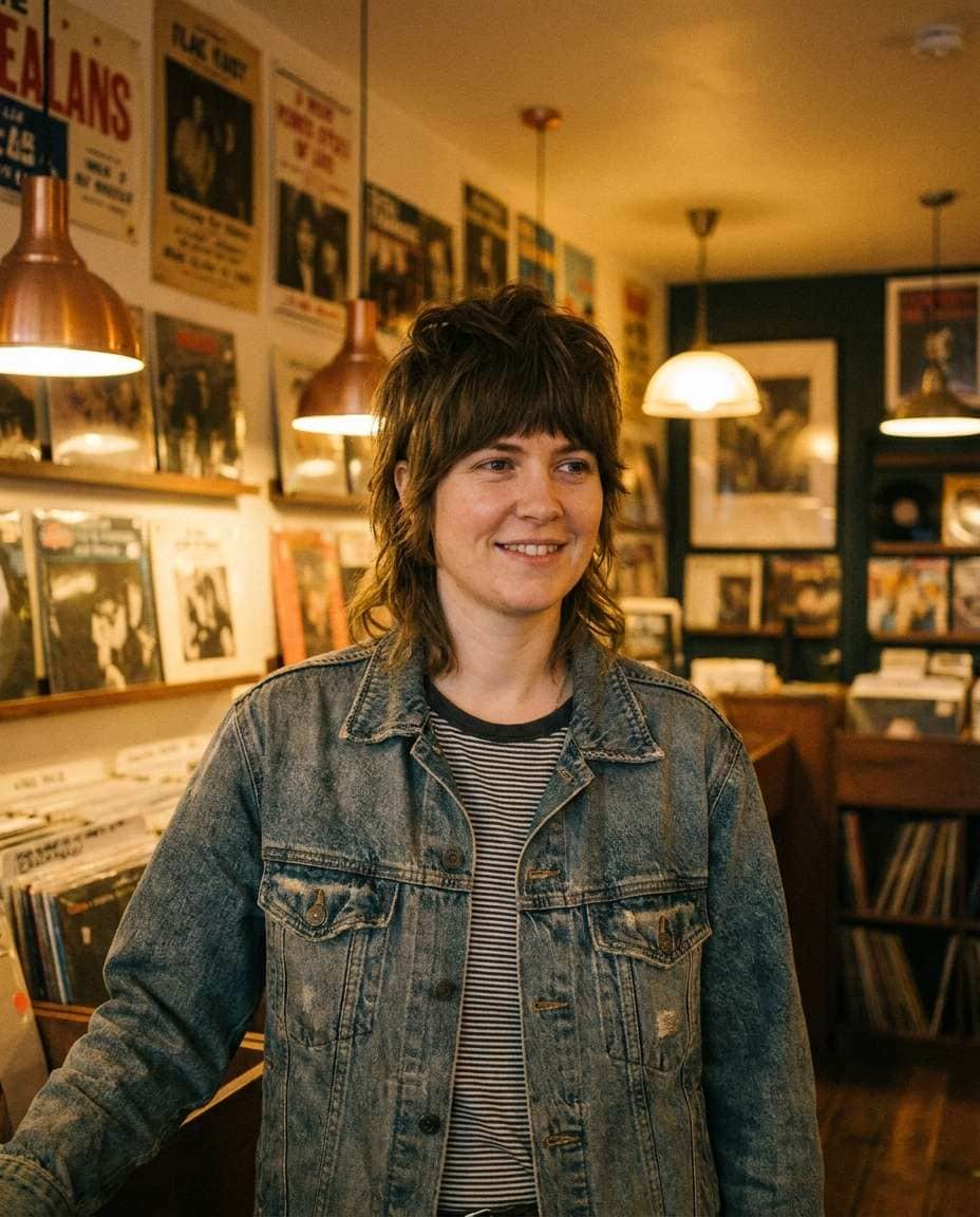 vintage denim shag photo