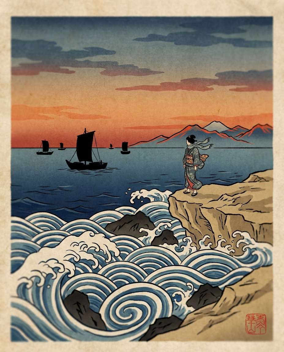 windy coast traveler photo