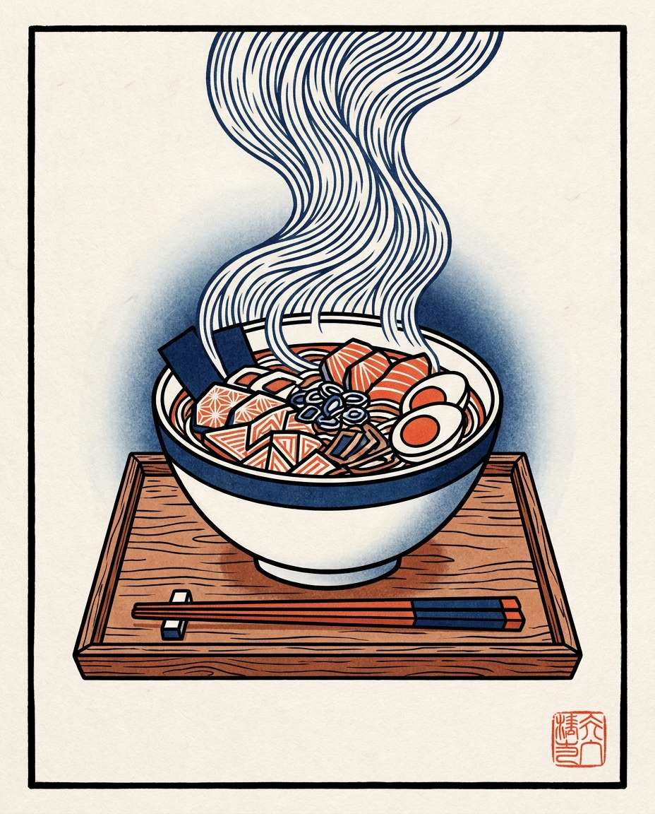 ramen bowl still life photo
