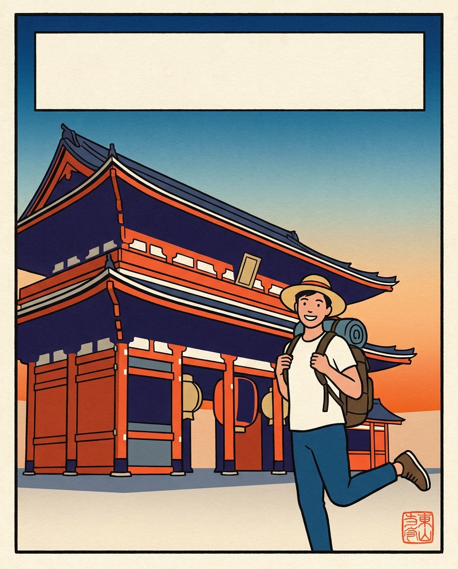 travel poster portrait photo
