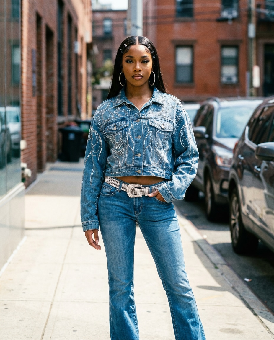 denim and rhinestones photo