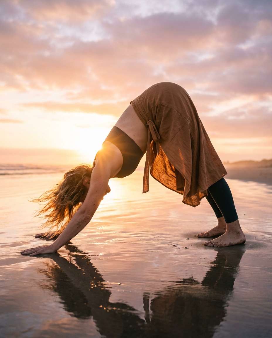 beach golden hour photo