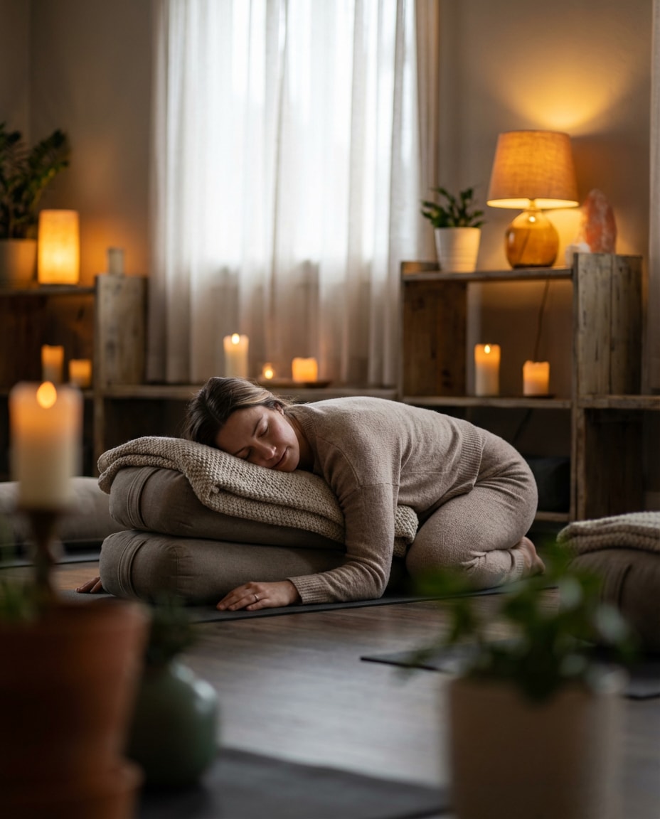 candlelit yin session photo