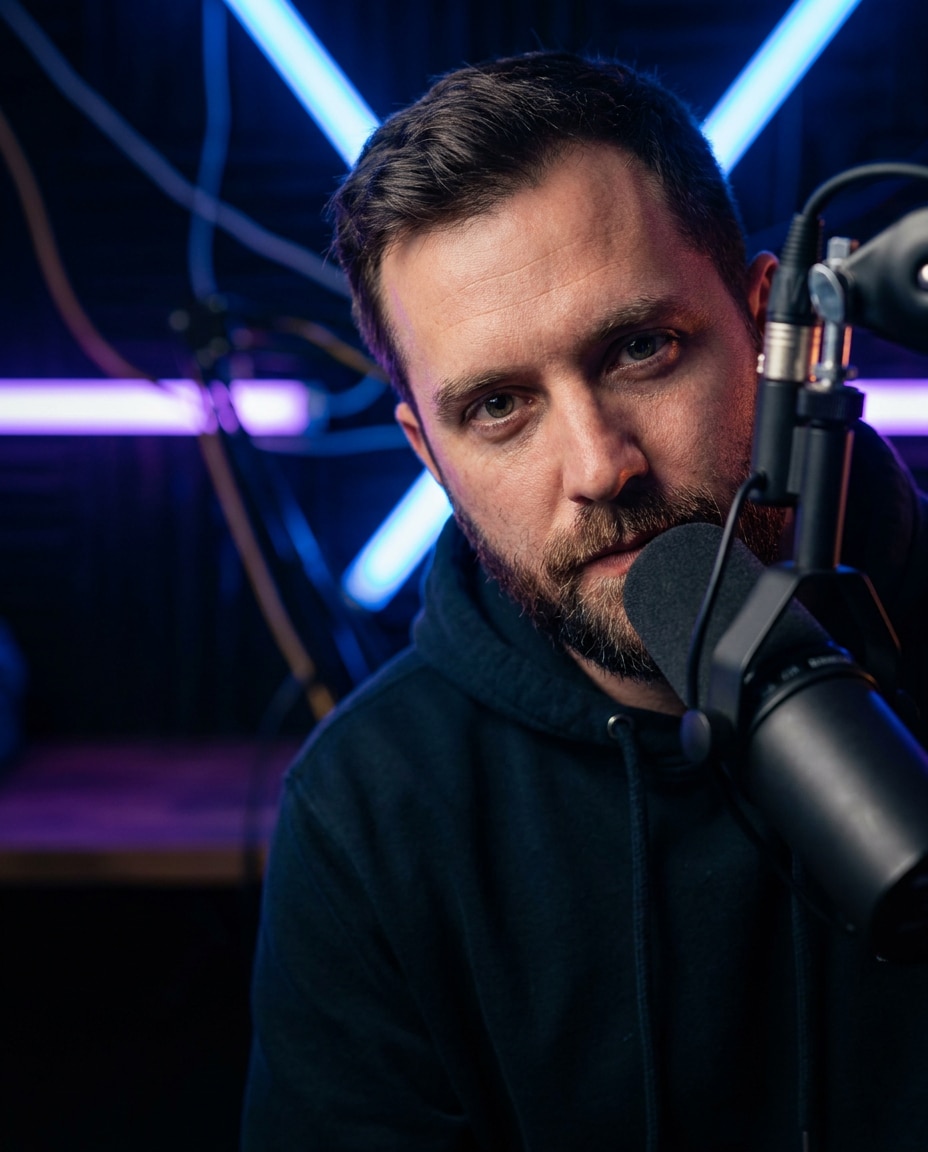podcast mic close photo
