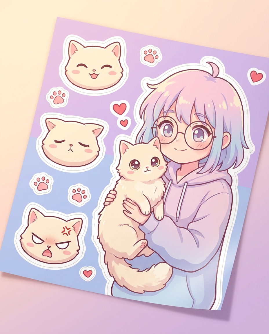 studio sticker sheet photo