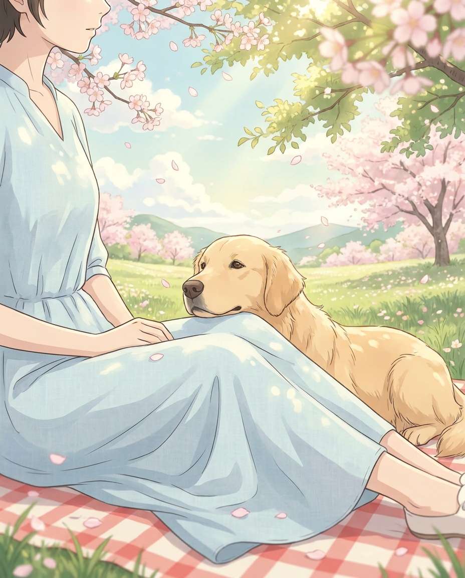 soft garden picnic photo