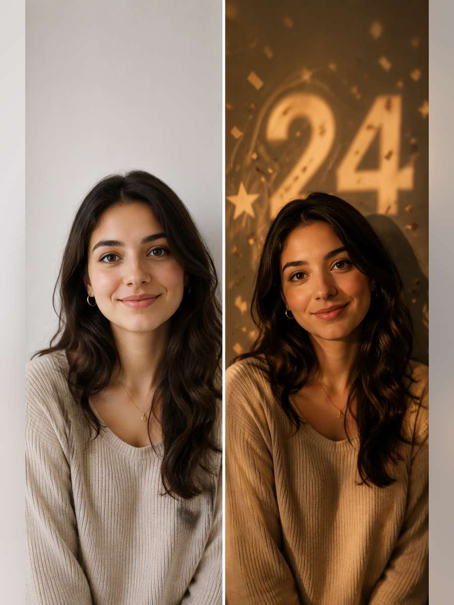 Shadow-and-Light Number Scene - illustrative image-to-image before and after