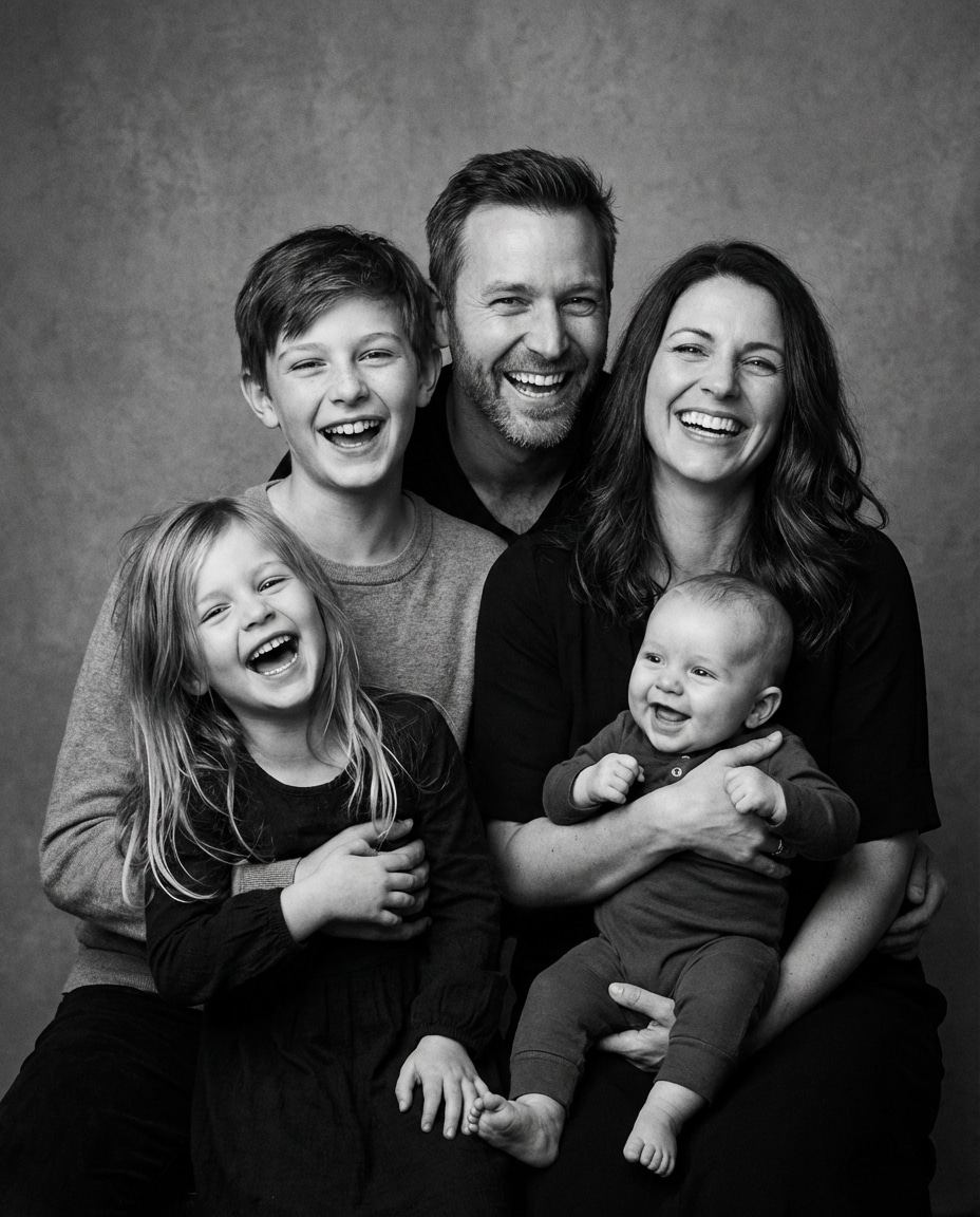 simple backdrop laugh photo