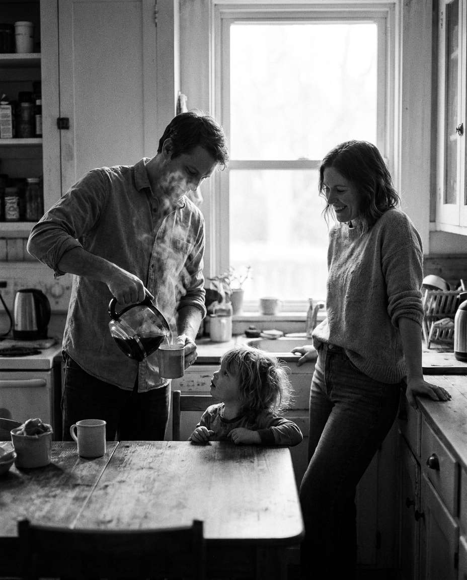 quiet morning coffee photo