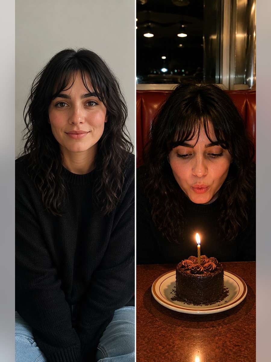 Late-Night Diner Wish — illustrative image-to-image before and after
