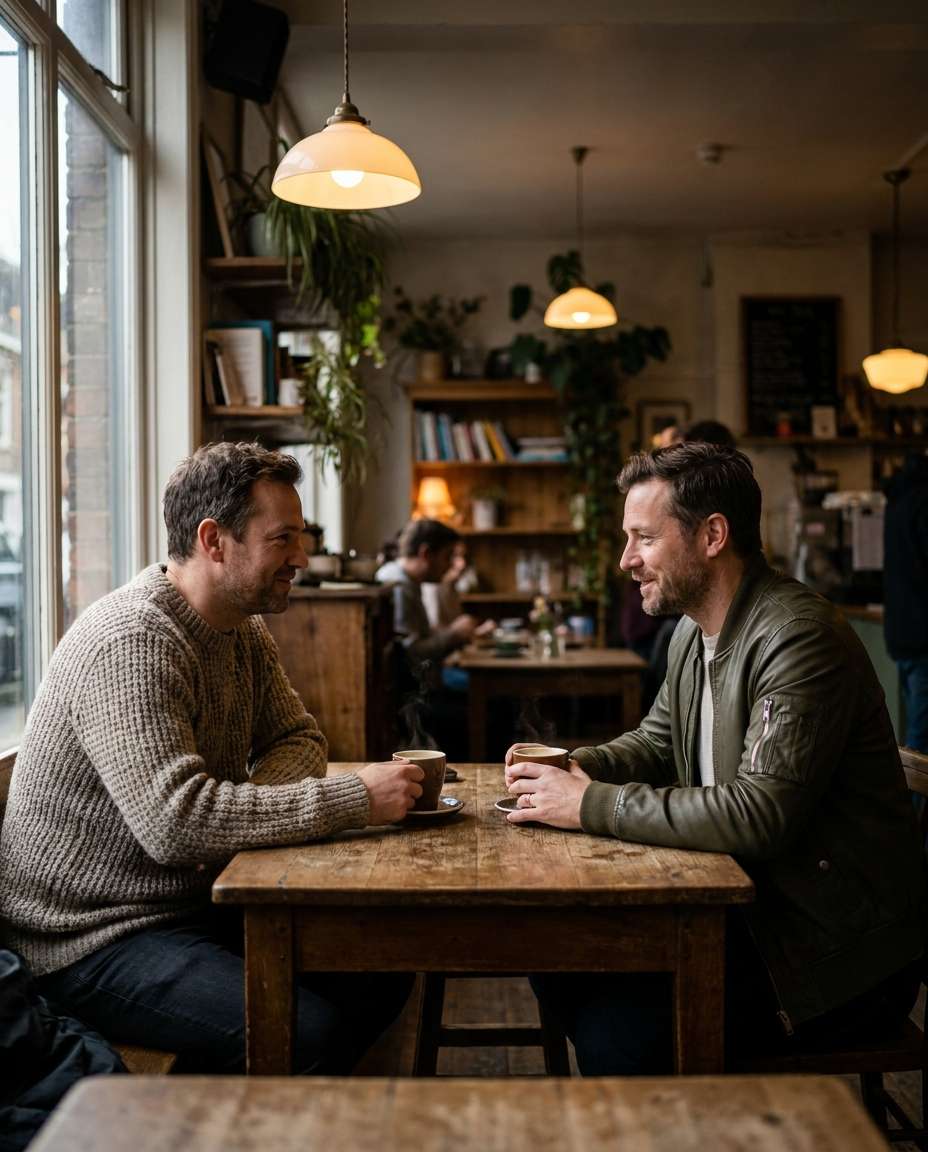 coffee shop catchup photo