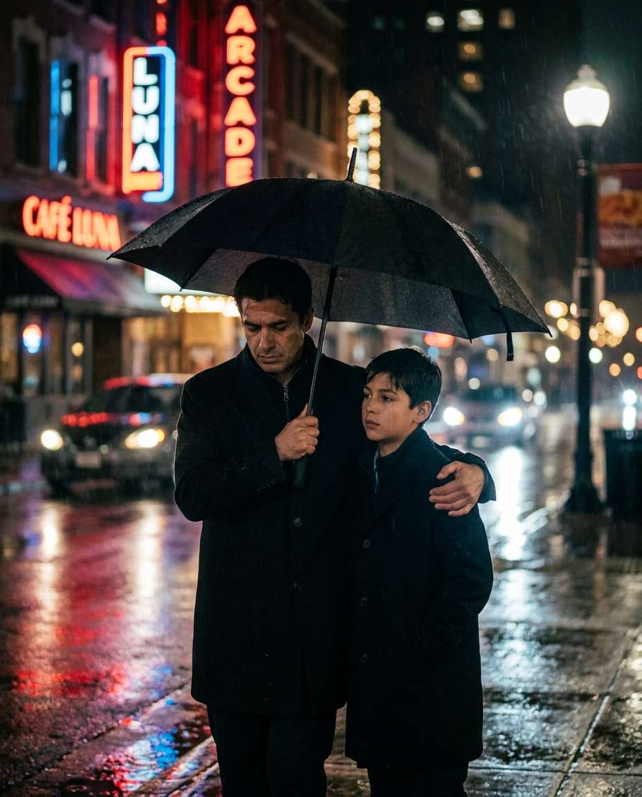 rainy street cinema photo