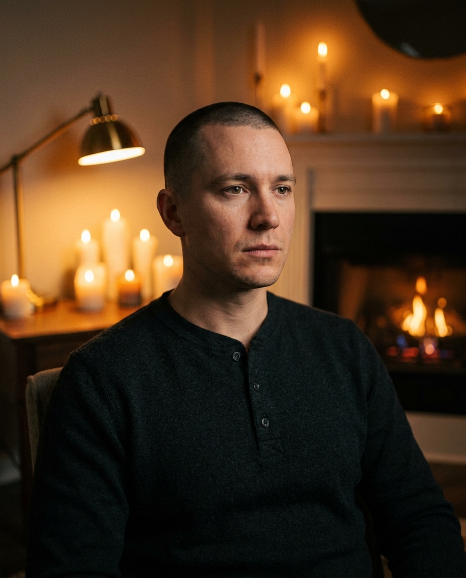 warm candlelight mood photo