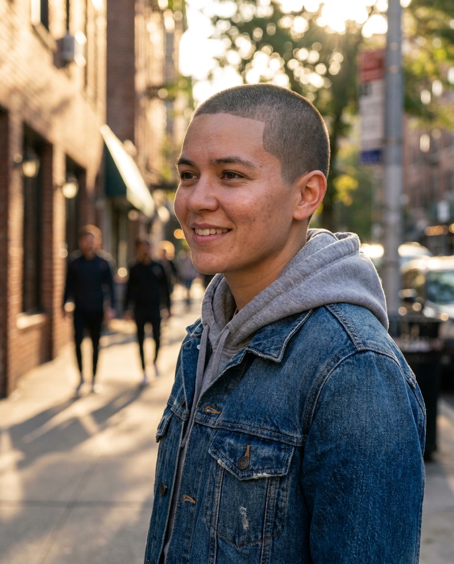 golden hour street photo