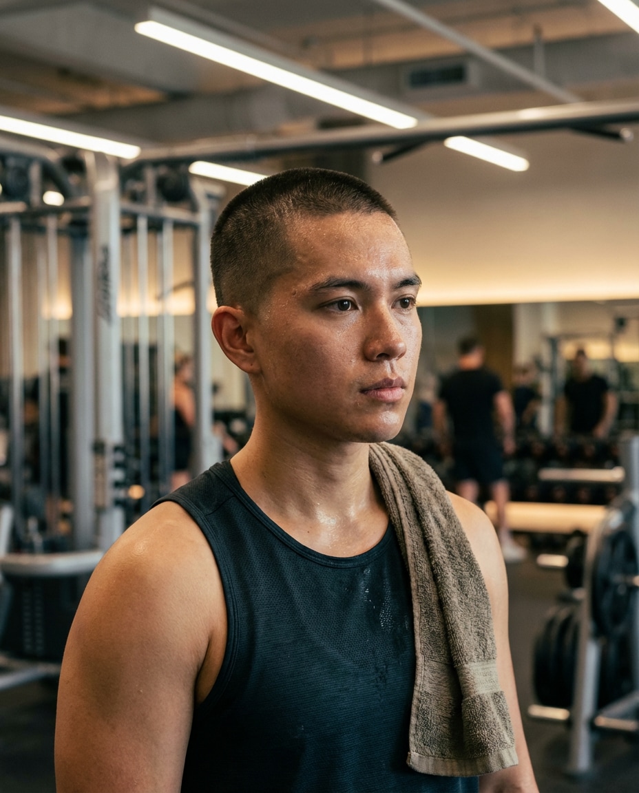 gym postworkout photo