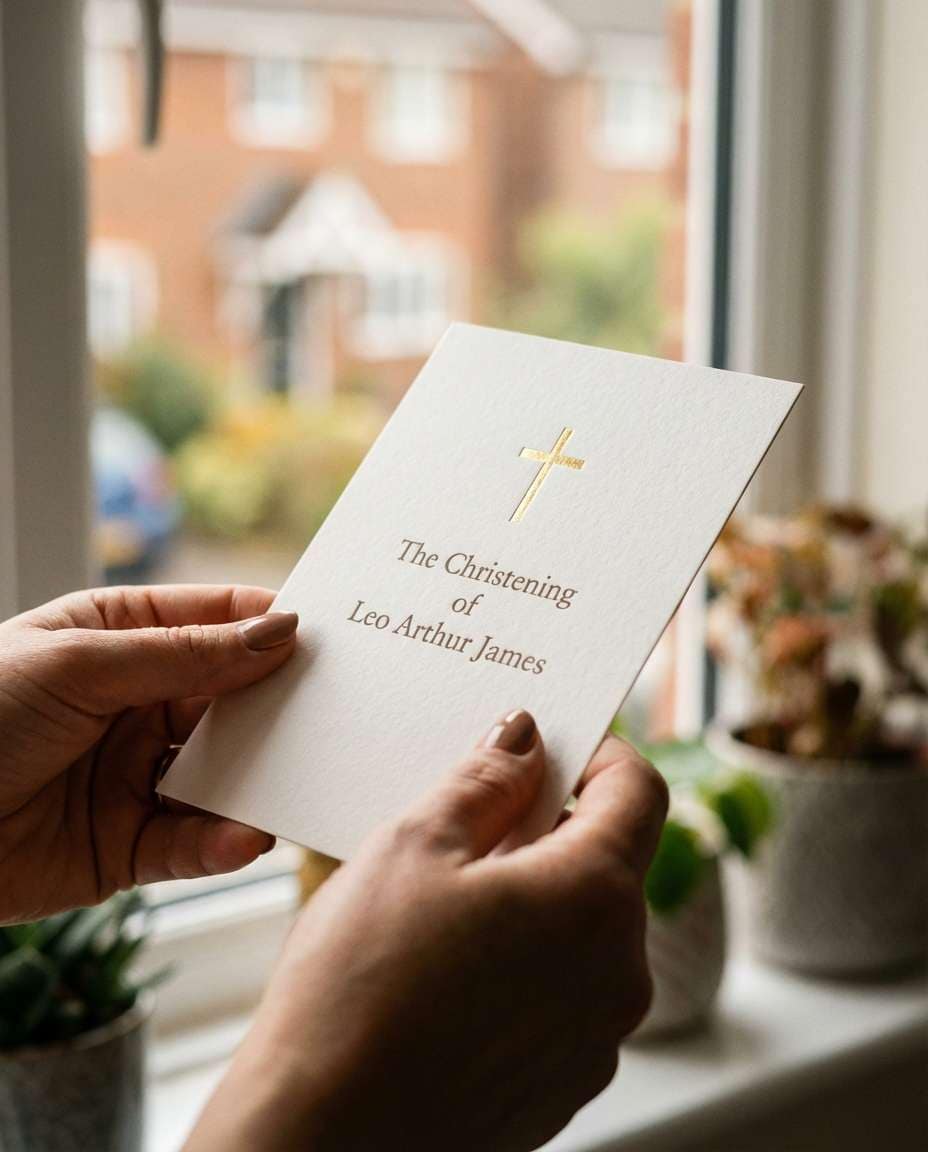 hands holding invite photo