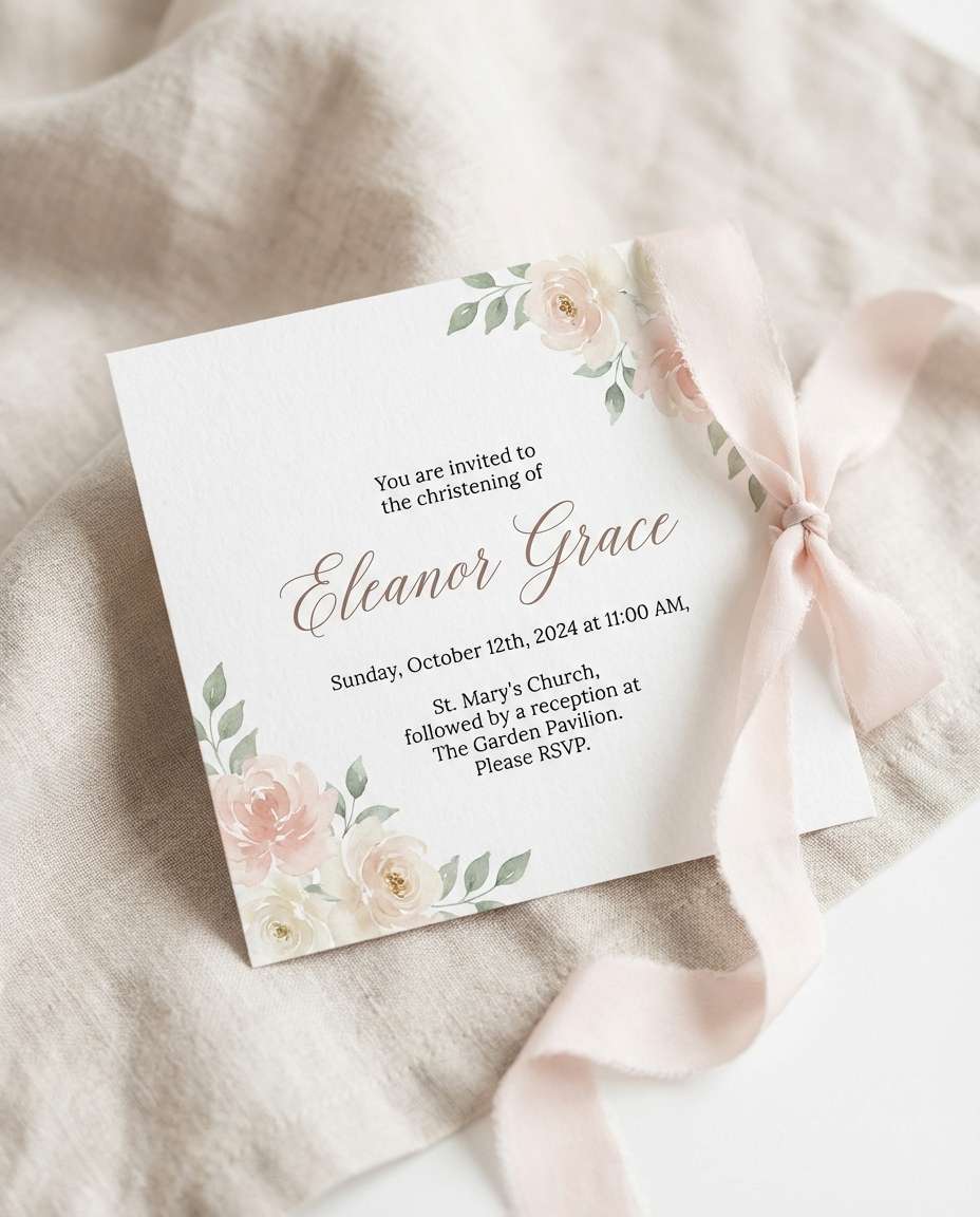 blush floral corners photo
