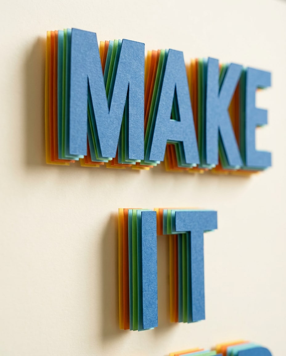 paper cut layer type photo