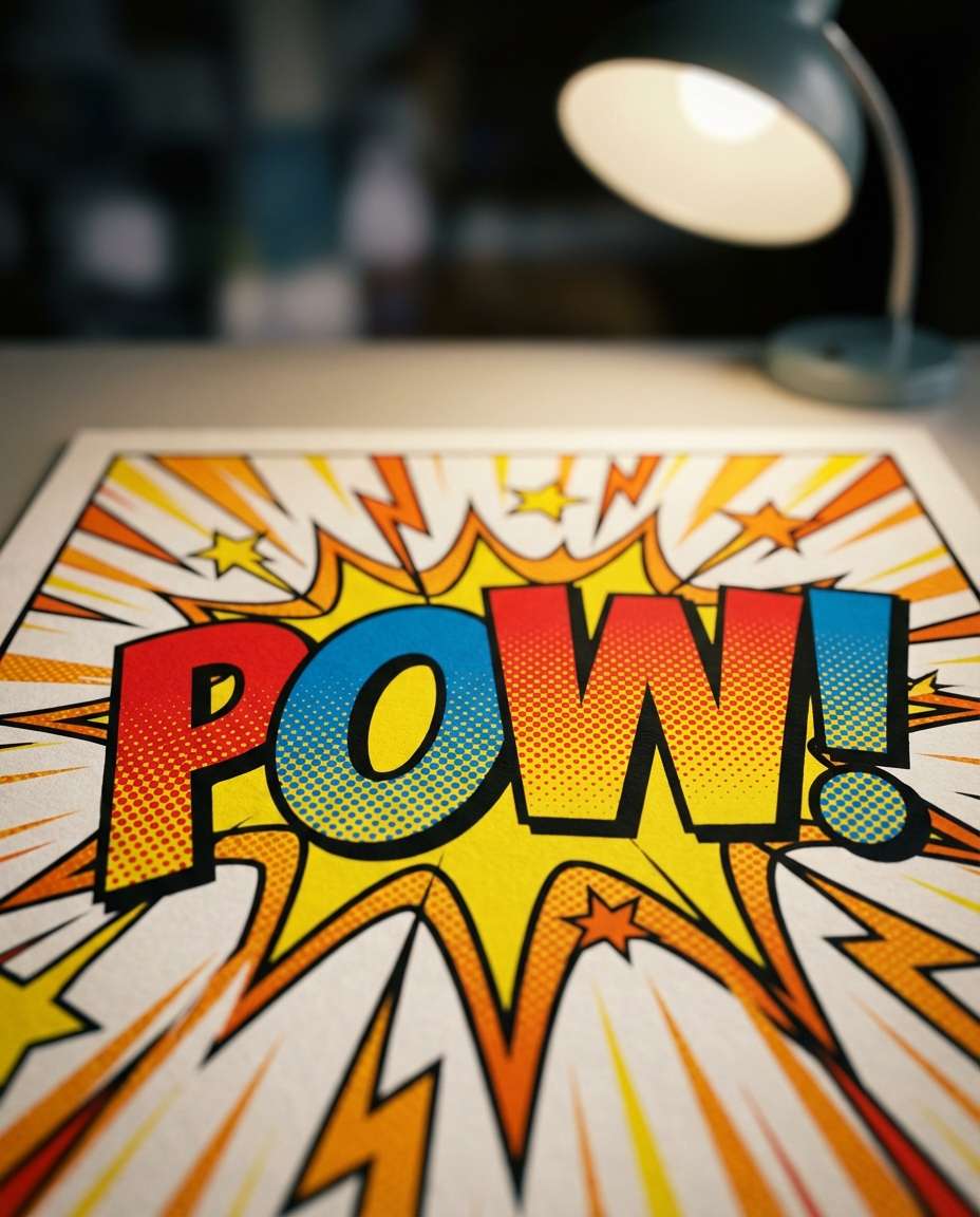 bold comic title photo